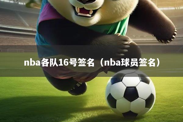 nba各队16号签名（nba球员签名）
